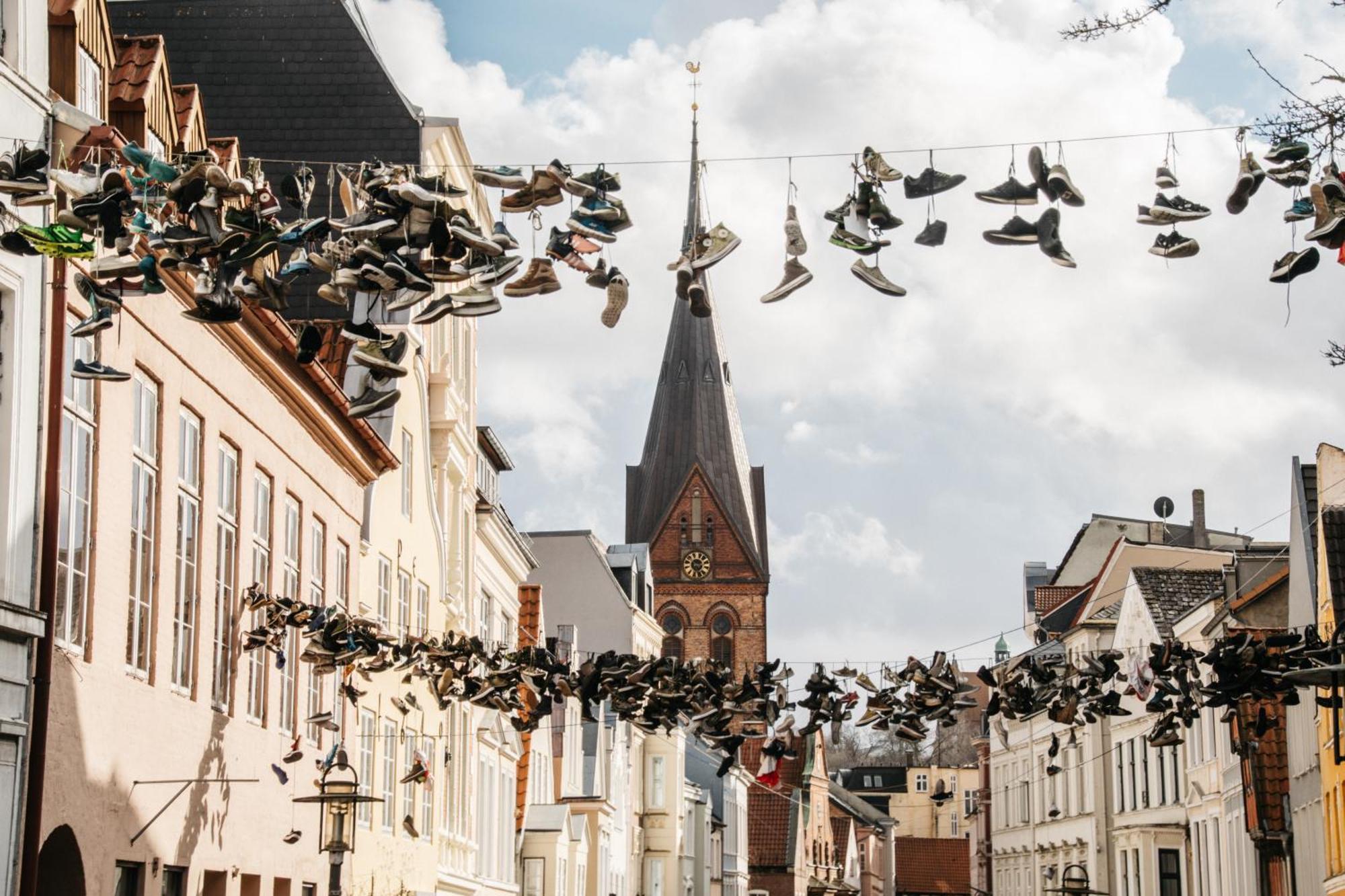Grosses Apartment Mit 2 Balkonen Zentral Am Nordertor Flensburg Kültér fotó